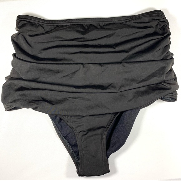 UO Out from Under High Waist Ruched Swim Bottoms M - Picture 2 of 9